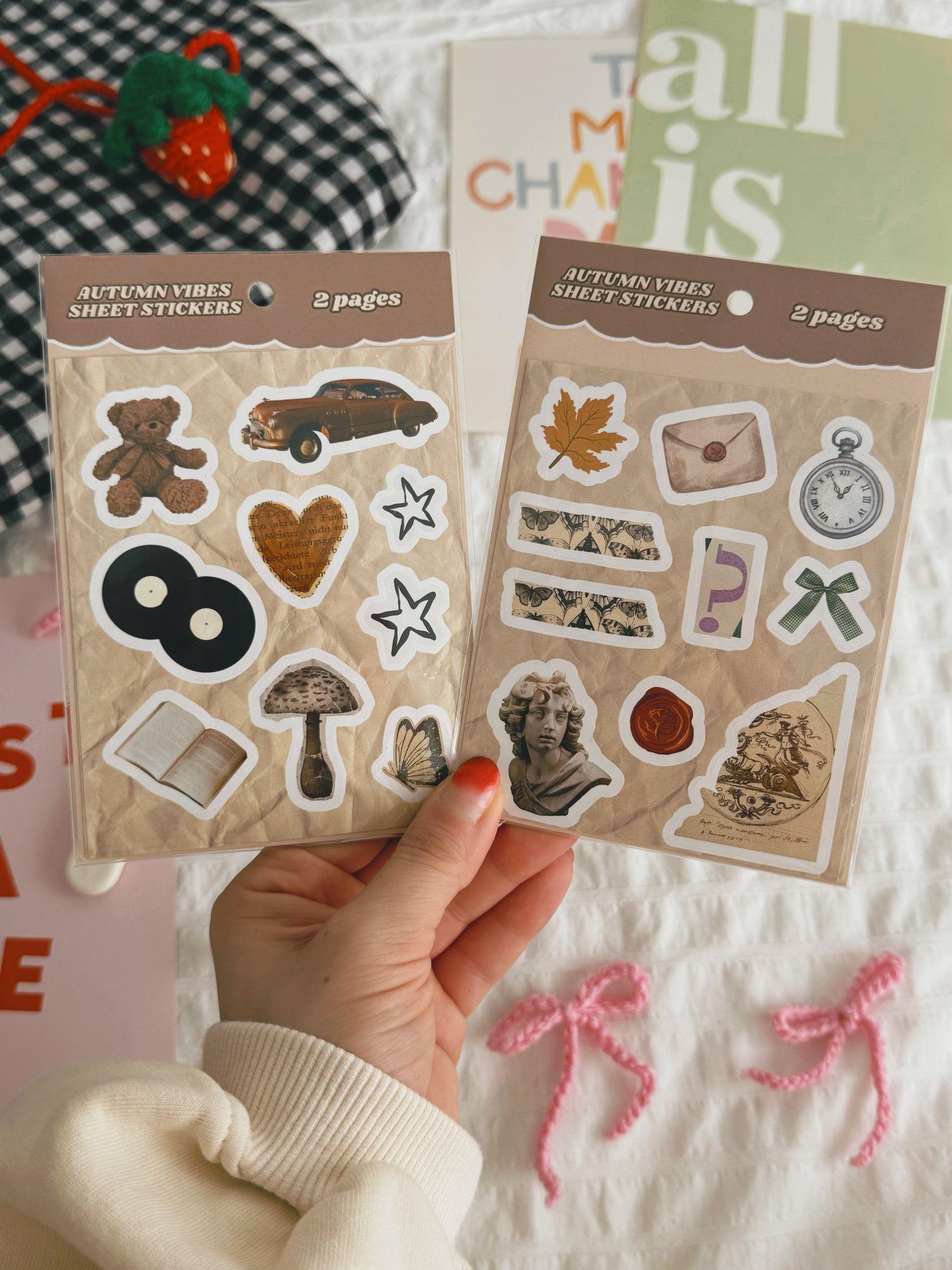 Autumn Vibes Sheet 2li Sayfa Sticker