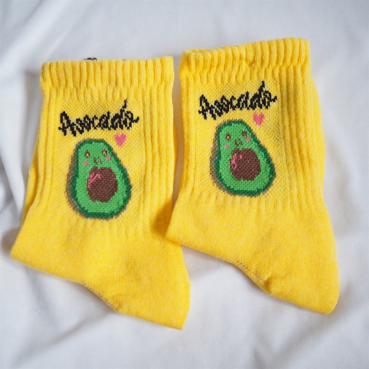 Avocado Sarı Çorap