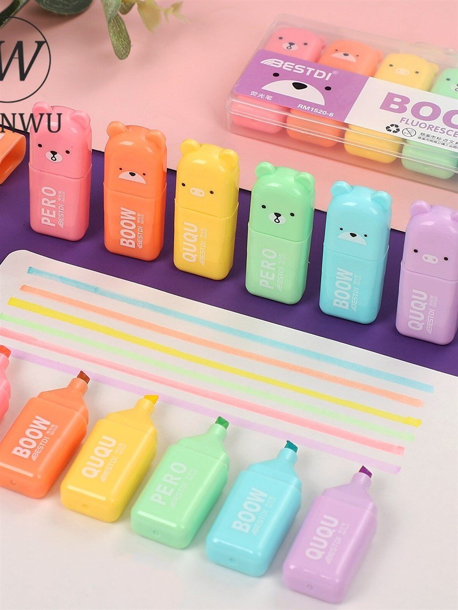 Ayıcık Fosforlu Kalem Seti 6lı