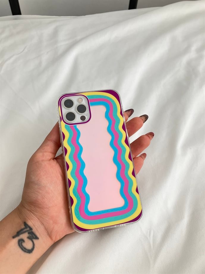 Aynalı Gökkuşağı Iphone Kılıf