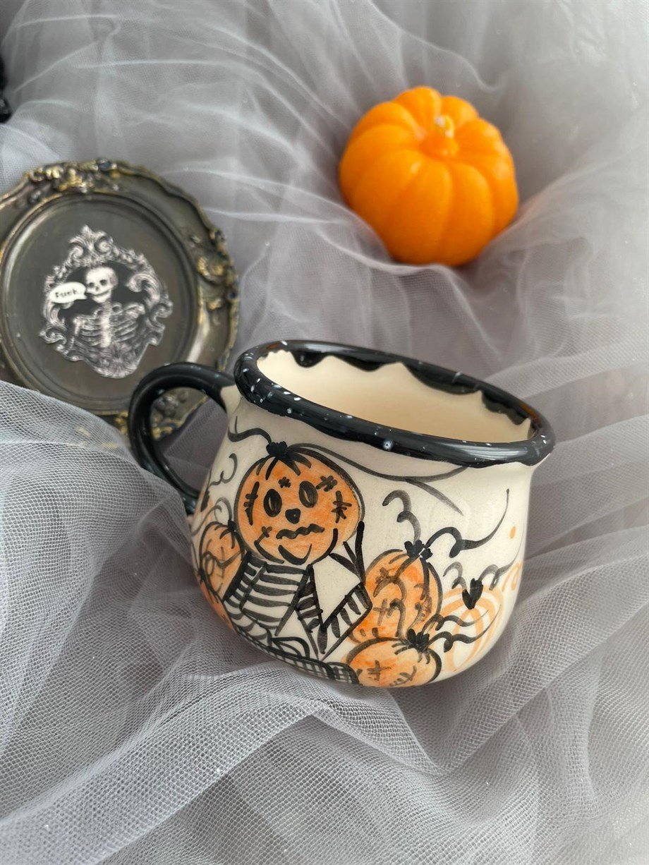 Bal Kabağı Seramik Kupa I Handmade