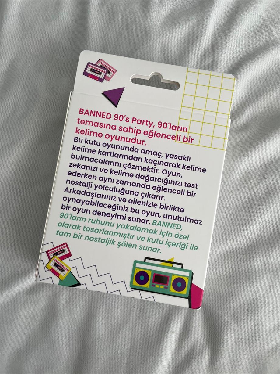 Banned Yasaklı Kelime Oyunu 90's party