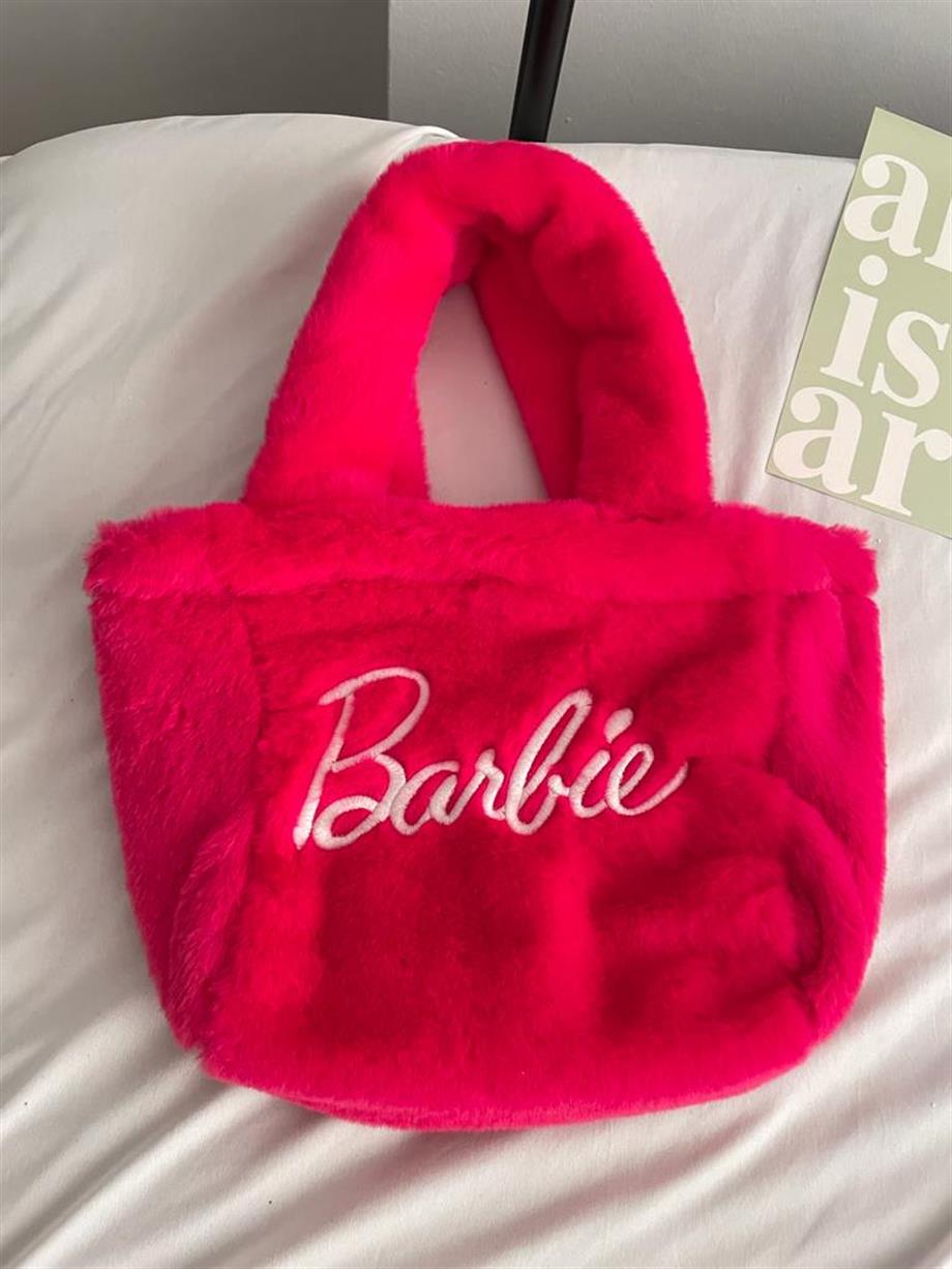 Barbie Dark Pink Extra Soft Peluş Çanta