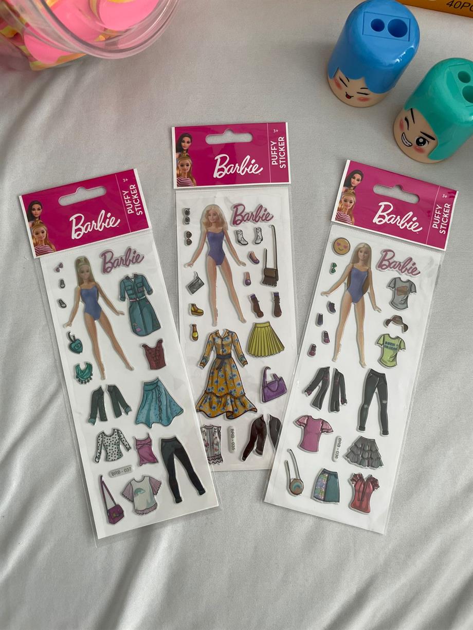 Barbie Kabartmalı Sticker 1