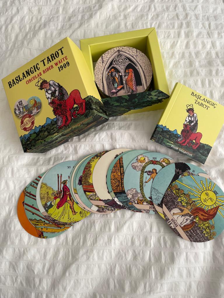 Başlangıç Tarot ve Circular Rider Waite Tarot Kartları I Yuvarlak Tarot Kartları