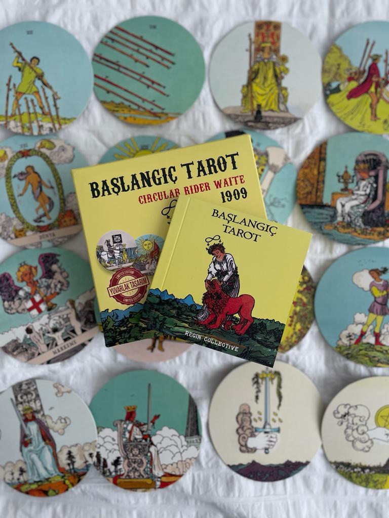 Başlangıç Tarot ve Circular Rider Waite Tarot Kartları I Yuvarlak Tarot Kartları