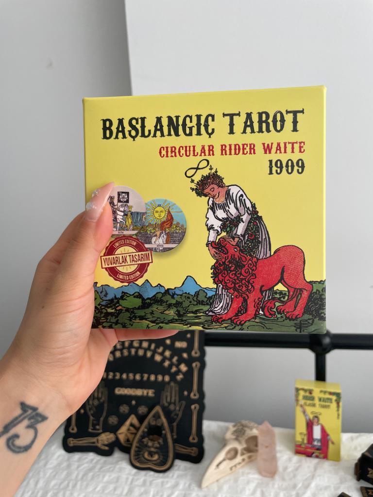 Başlangıç Tarot ve Circular Rider Waite Tarot Kartları I Yuvarlak Tarot Kartları