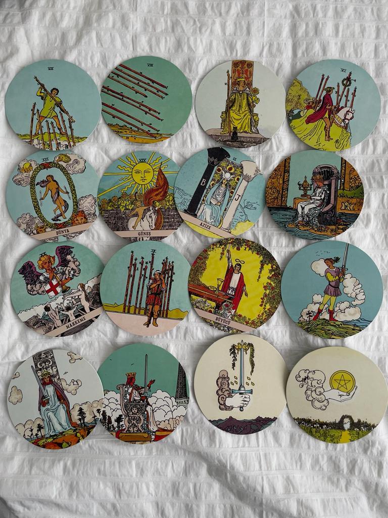 Başlangıç Tarot ve Circular Rider Waite Tarot Kartları I Yuvarlak Tarot Kartları