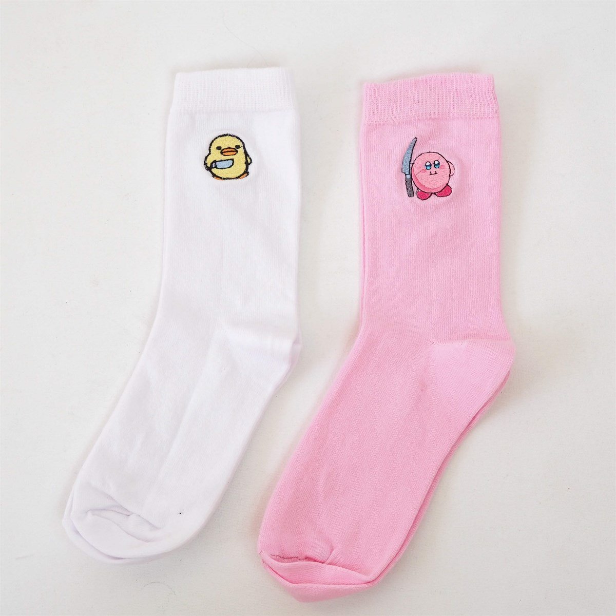 Bela Nakışlı İşlemeli Çorap Seti 2'li