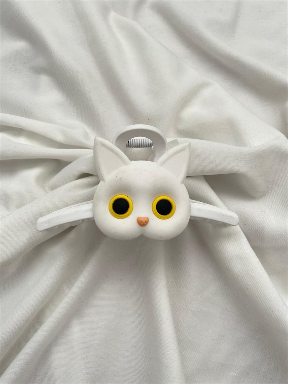 Beyaz Kedi Mandal Toka