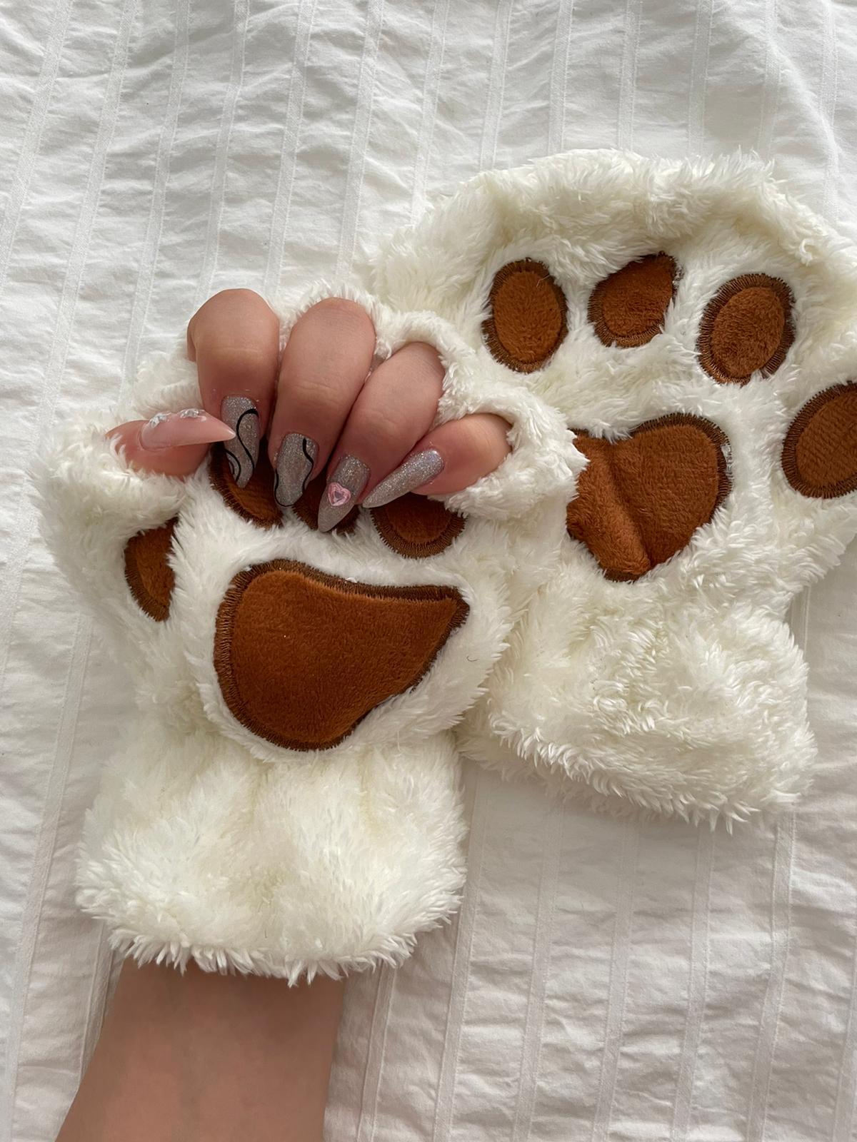 Beyaz Yummy Soft Pati Eldiven