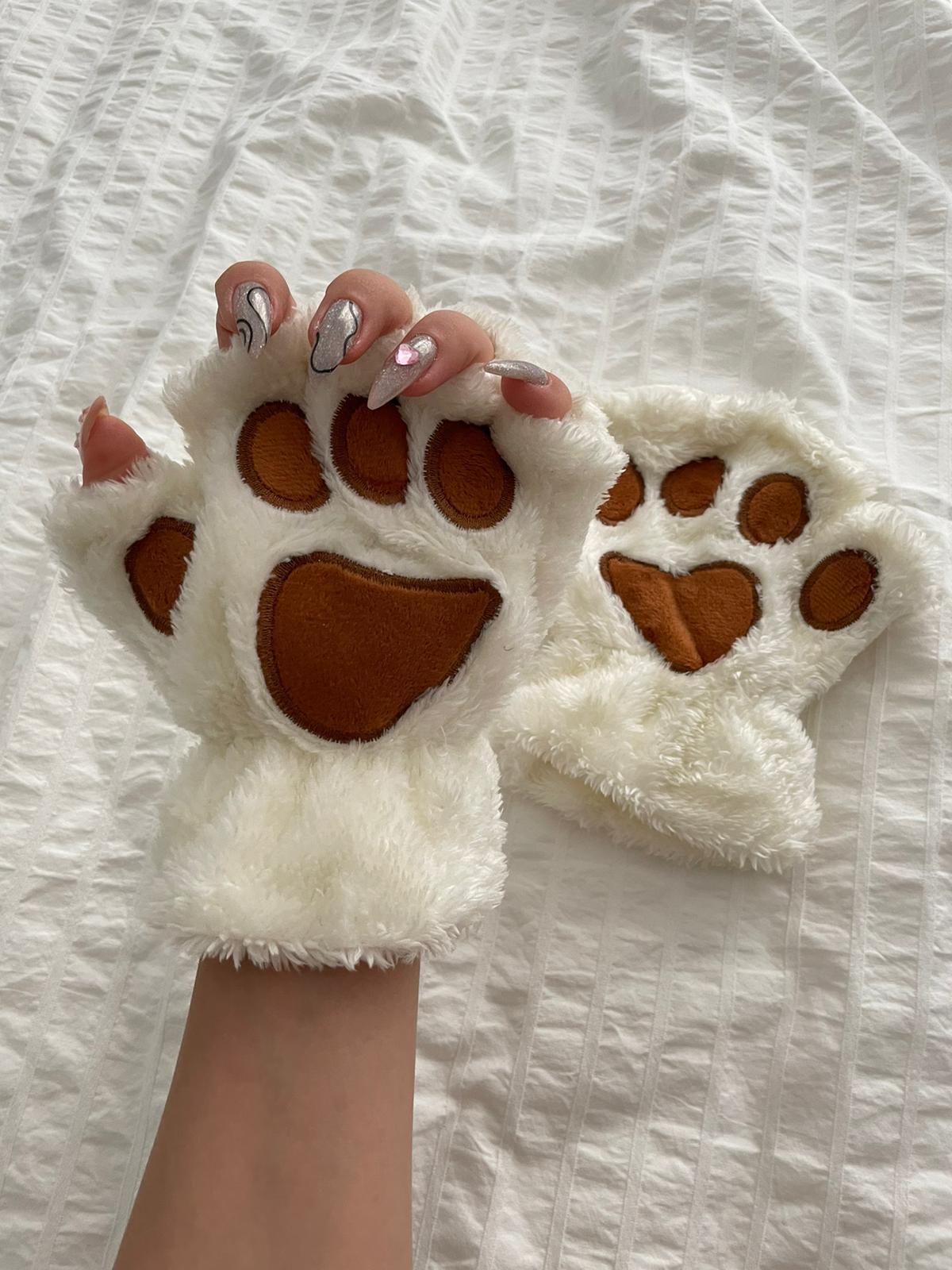 Beyaz Yummy Soft Pati Eldiven