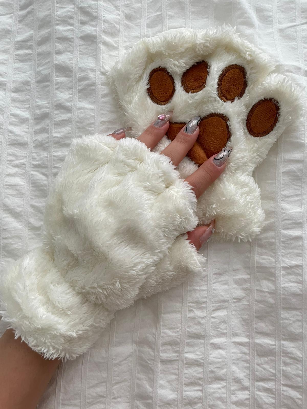 Beyaz Yummy Soft Pati Eldiven