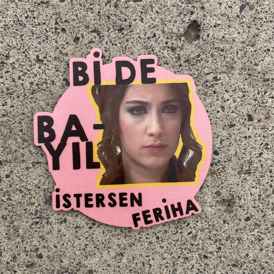 Bi de Bayılsaydın Feriha Bardak Altlığı