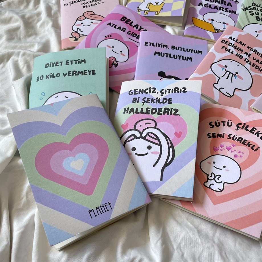 Bi Şekilde Mücadeleye Devam Mini Çizgisiz Defter