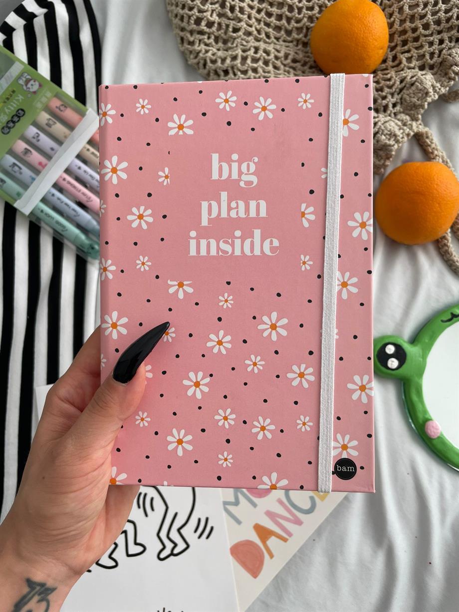 Big Plan Inside Lastikli Sert Kapak Defter