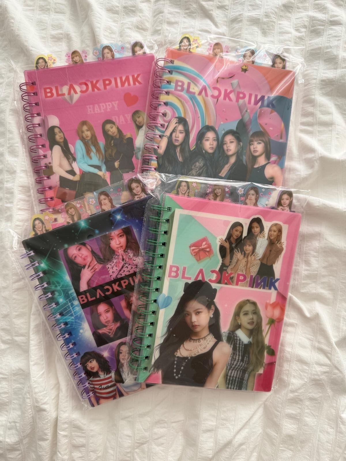 Black Pink Tasarımlı Bölmeli Defter 1