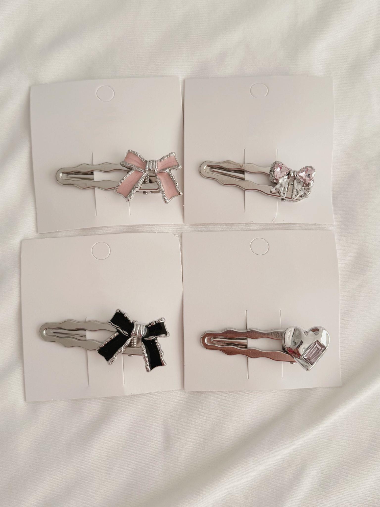 Black Ribbon Tekli Metal Toka