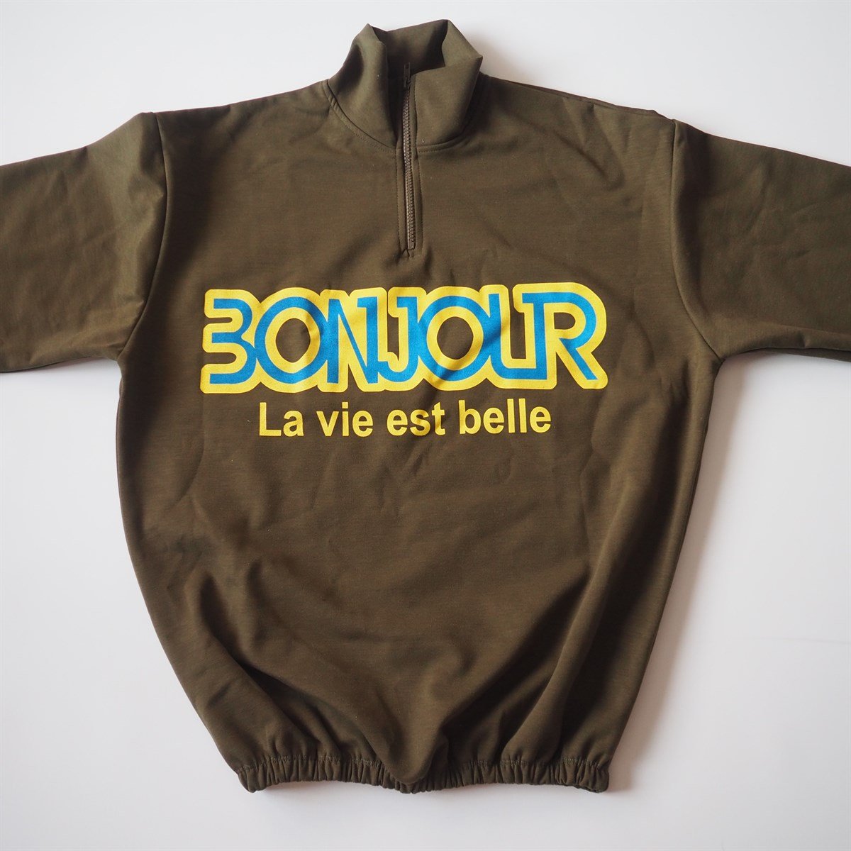 Bonjour Haki Sweatshirt
