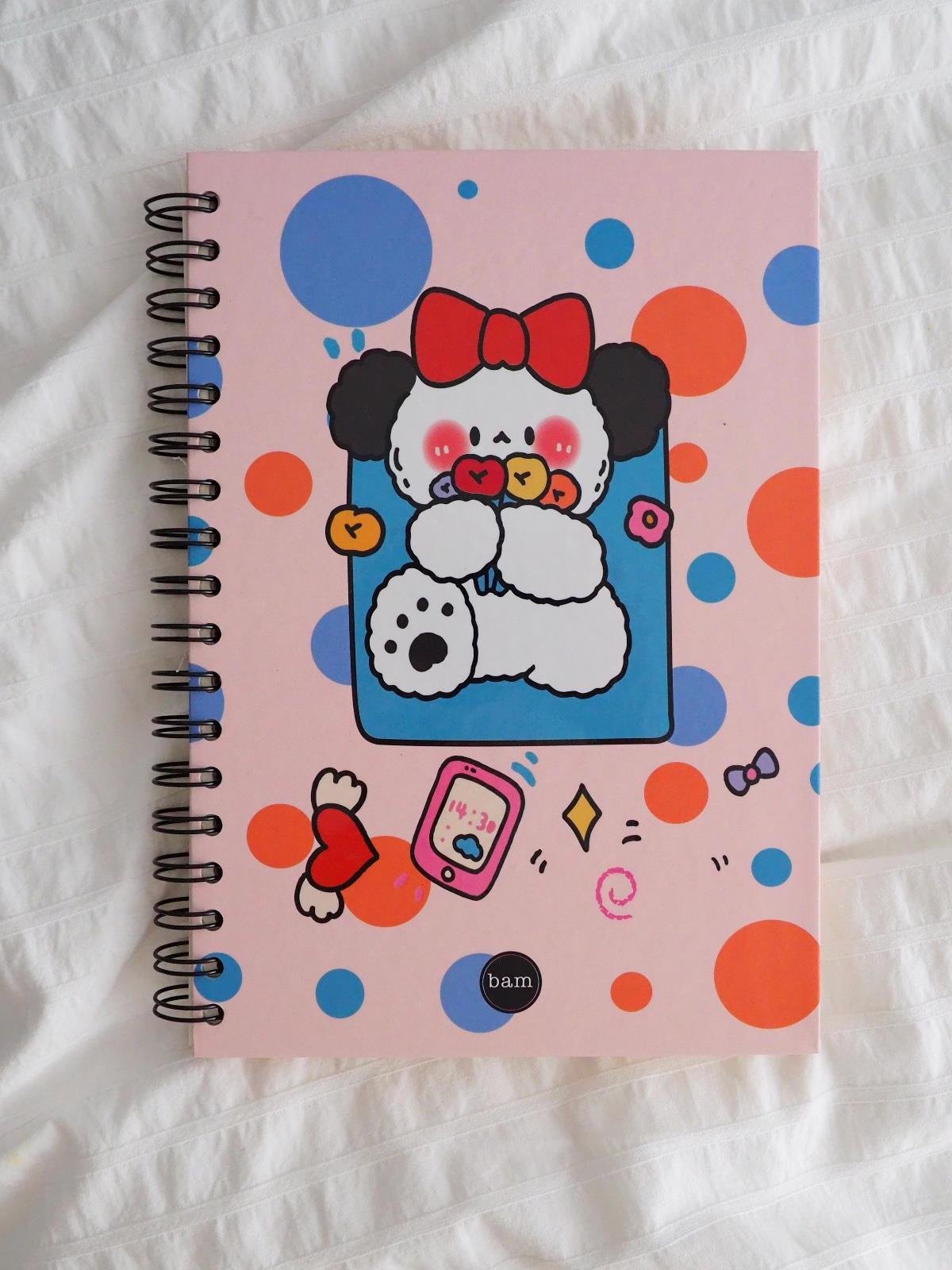 Bow Rabbit Tasarımlı Spiralli Defter