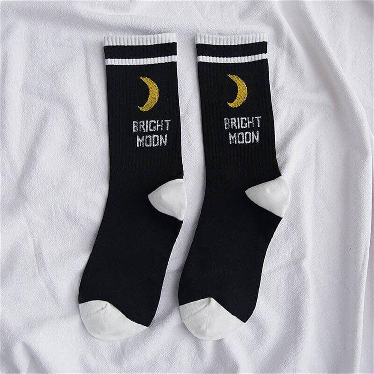 Bright Moon Siyah Çorap