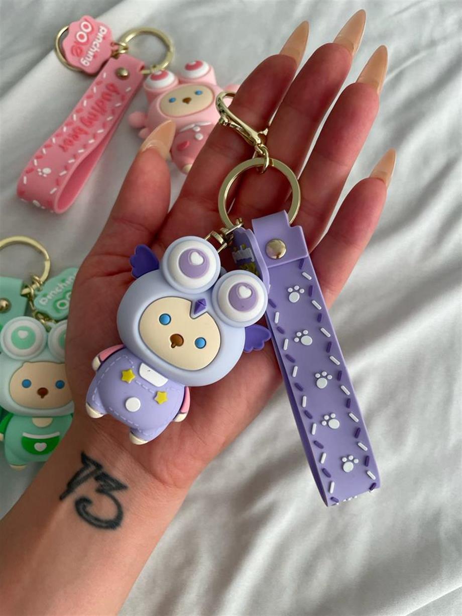 Buding Bear Kawaii Silikon Anahtarlık Renk Seçenekleri