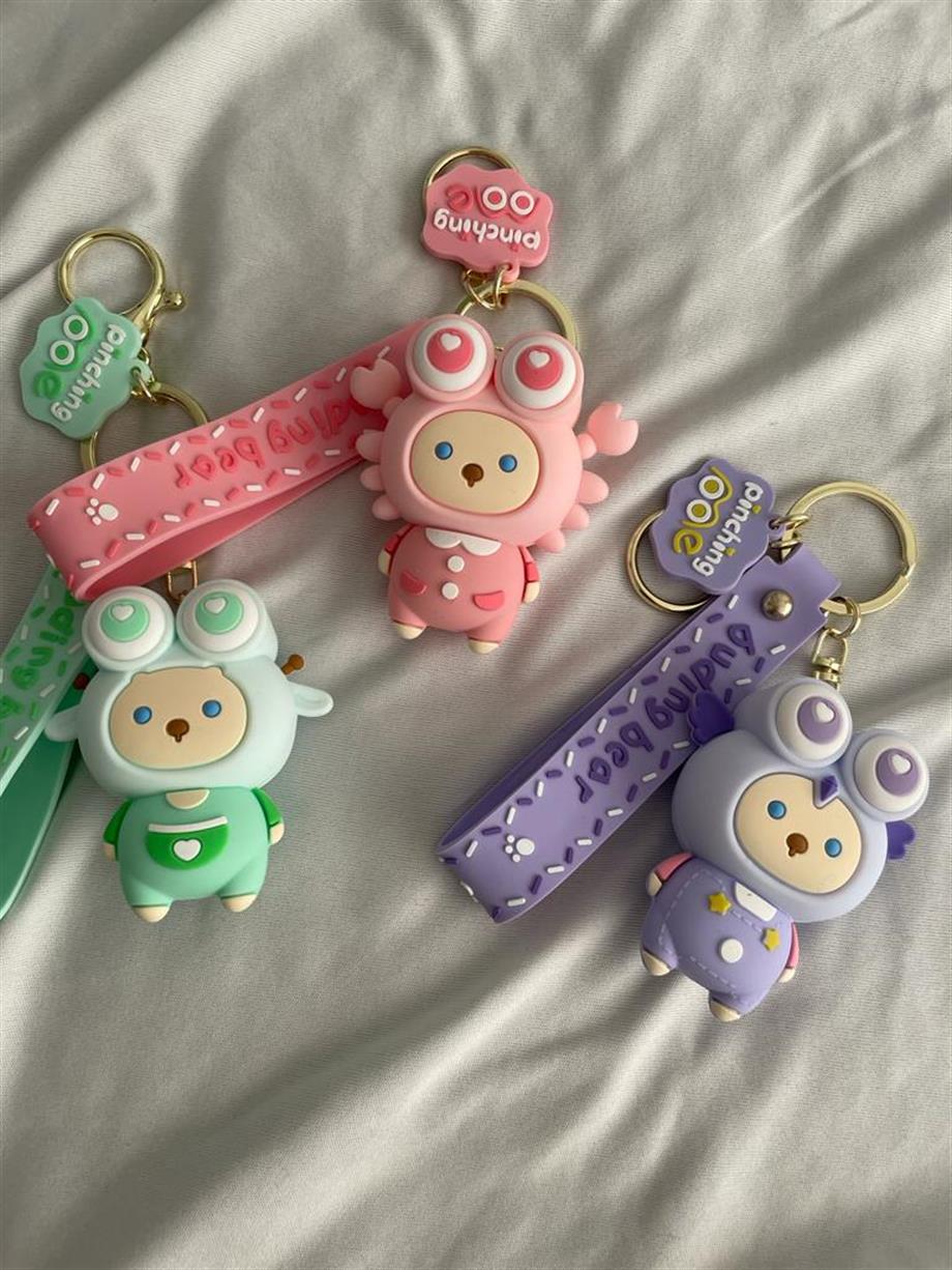 Buding Bear Kawaii Silikon Anahtarlık Renk Seçenekleri