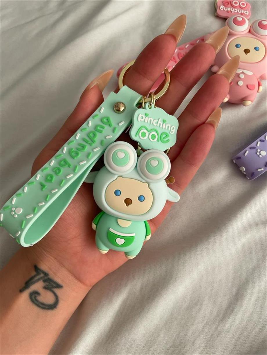Buding Bear Kawaii Silikon Anahtarlık Renk Seçenekleri