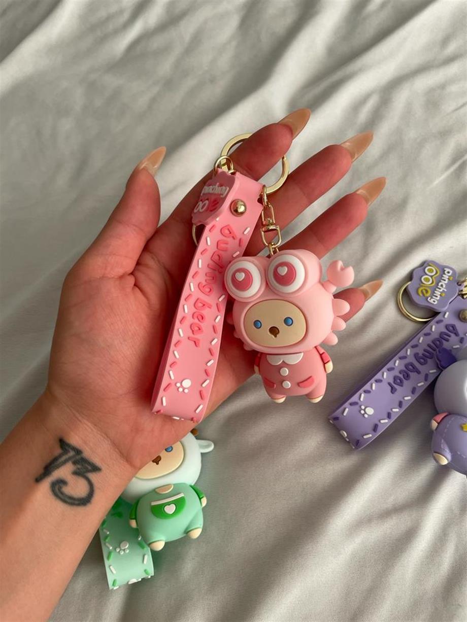 Buding Bear Kawaii Silikon Anahtarlık Renk Seçenekleri