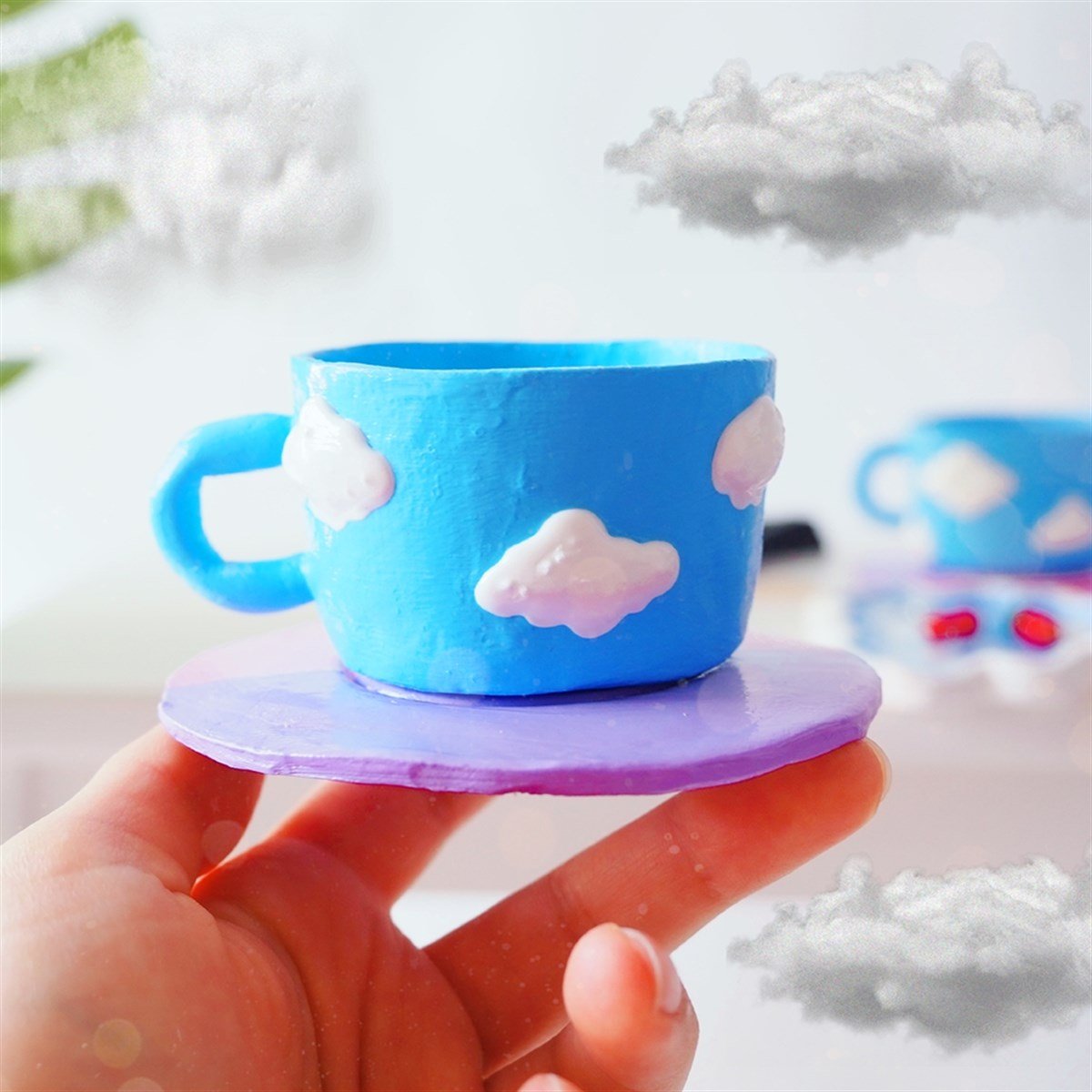 Bulut Dekoratif Fincan