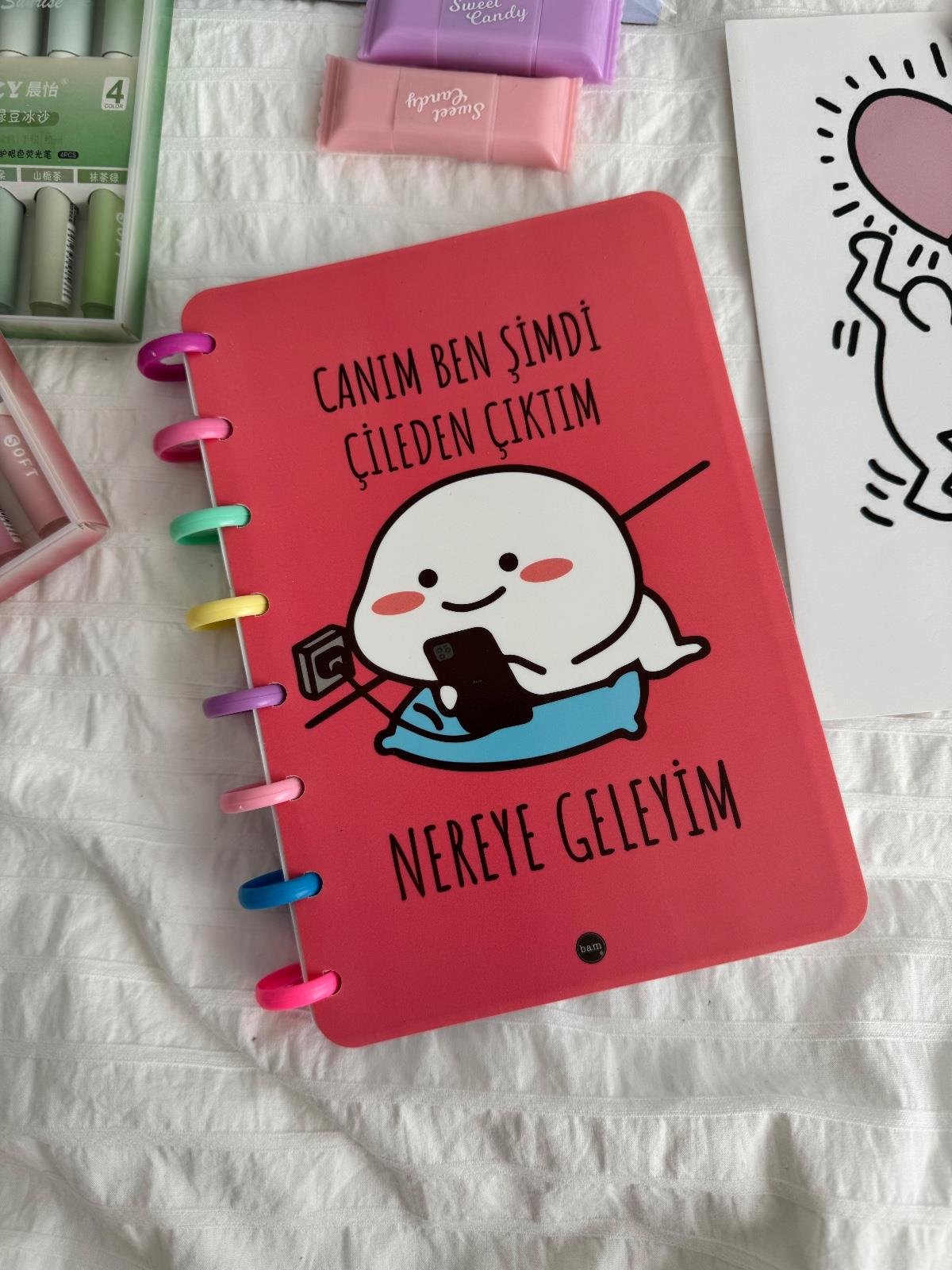 Canım Şimdi Çileden Çıktım Kalp Spiralli Defter