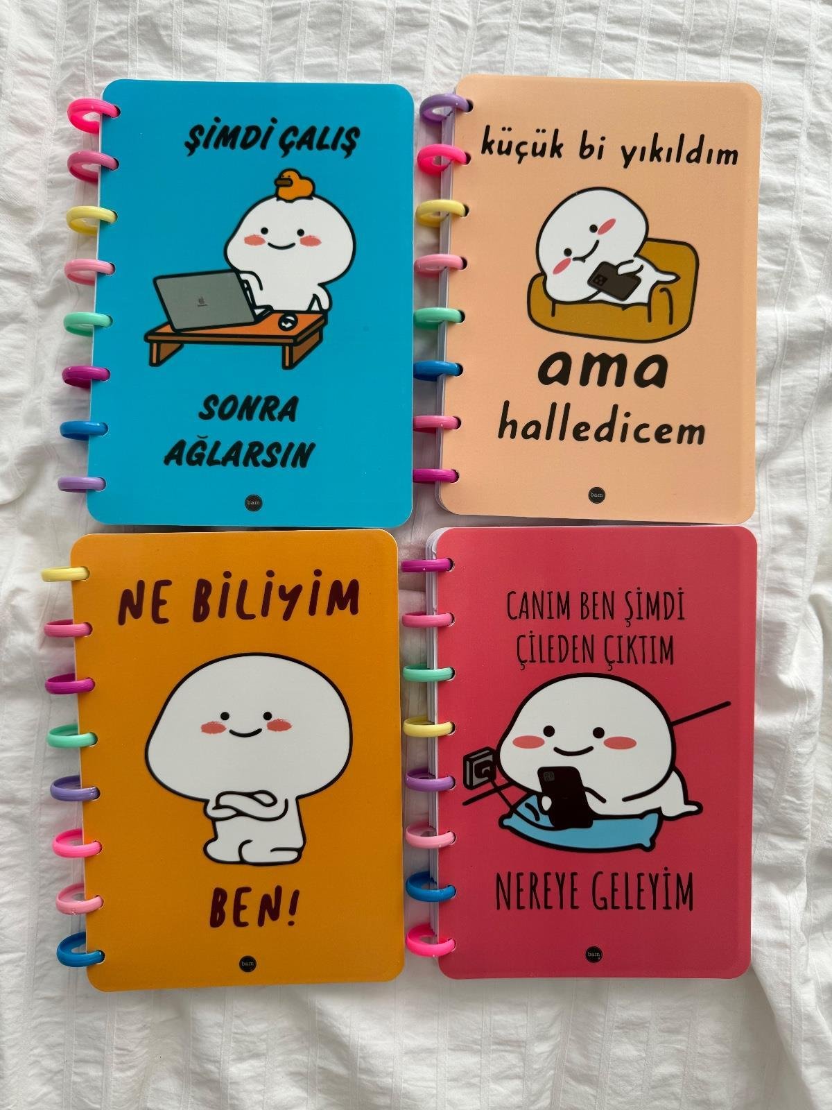 Canım Şimdi Çileden Çıktım Kalp Spiralli Defter