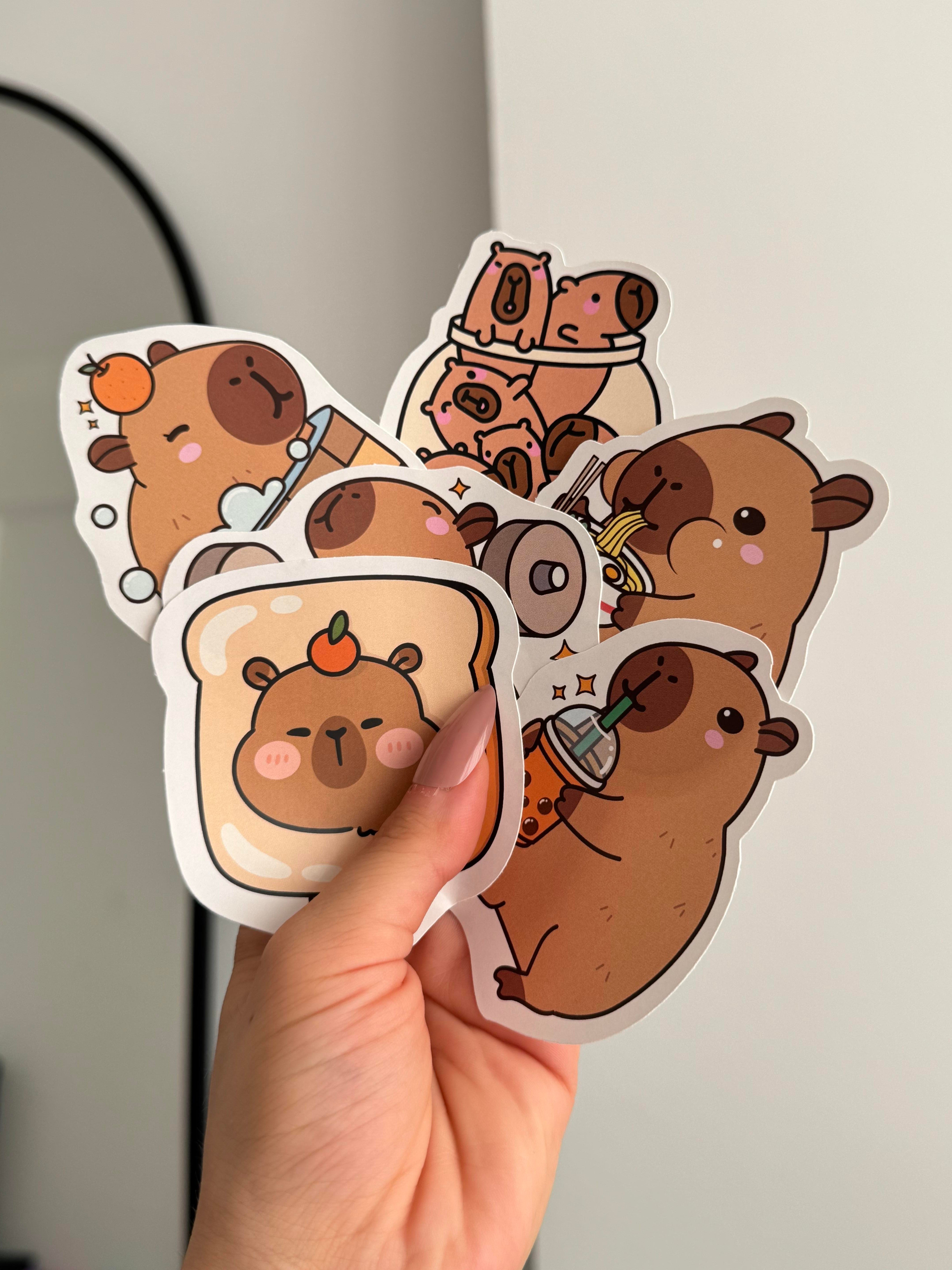 Capybara 6 Parça XL Sticker