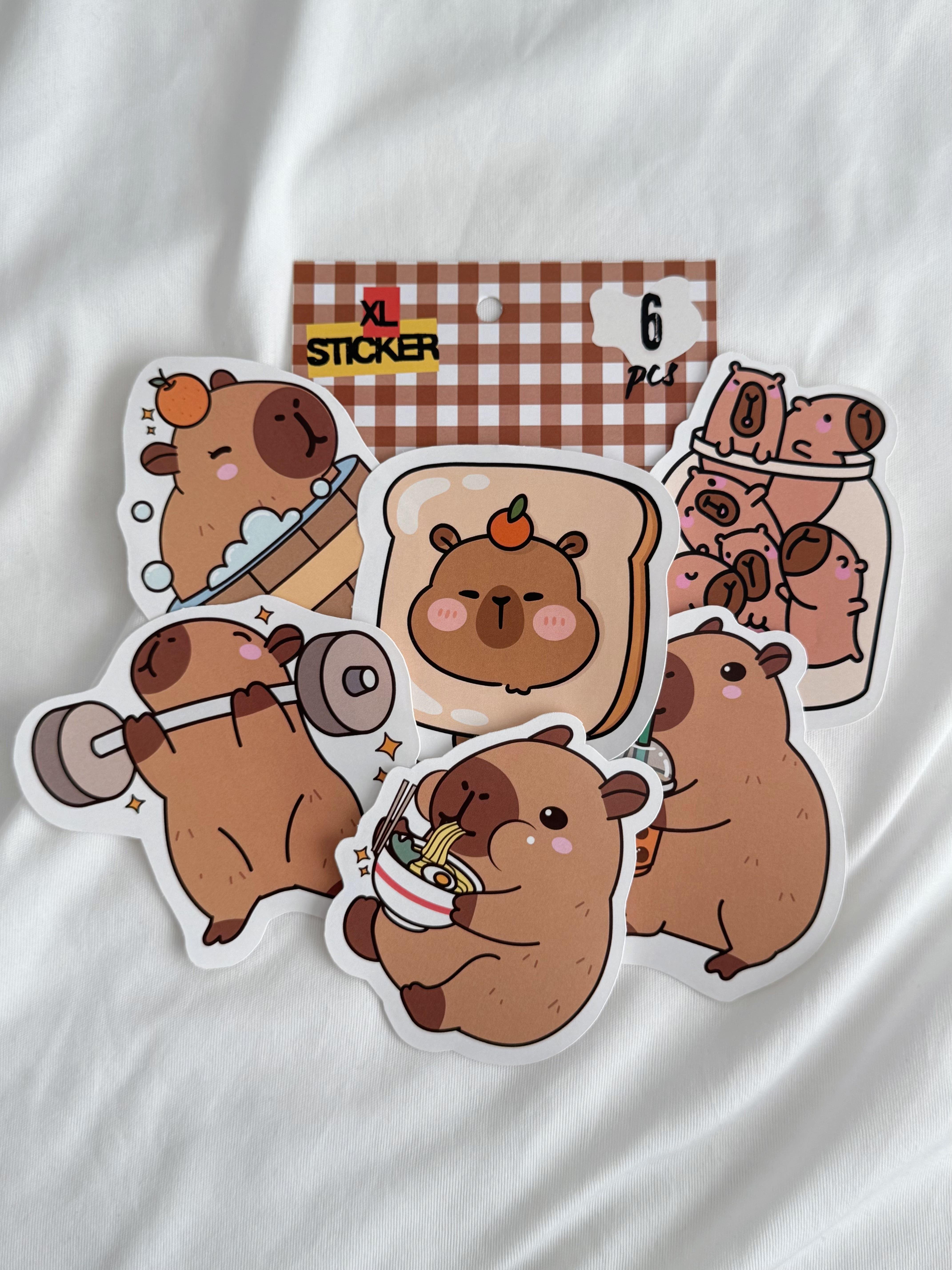 Capybara 6 Parça XL Sticker