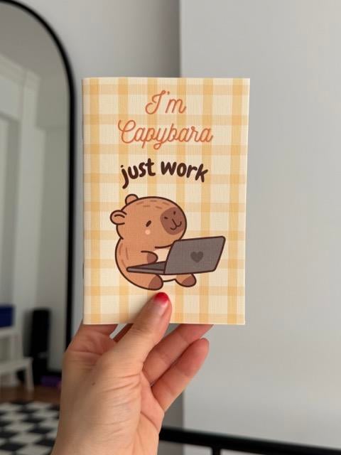 Capybara Work Mini Çizgisiz Defter