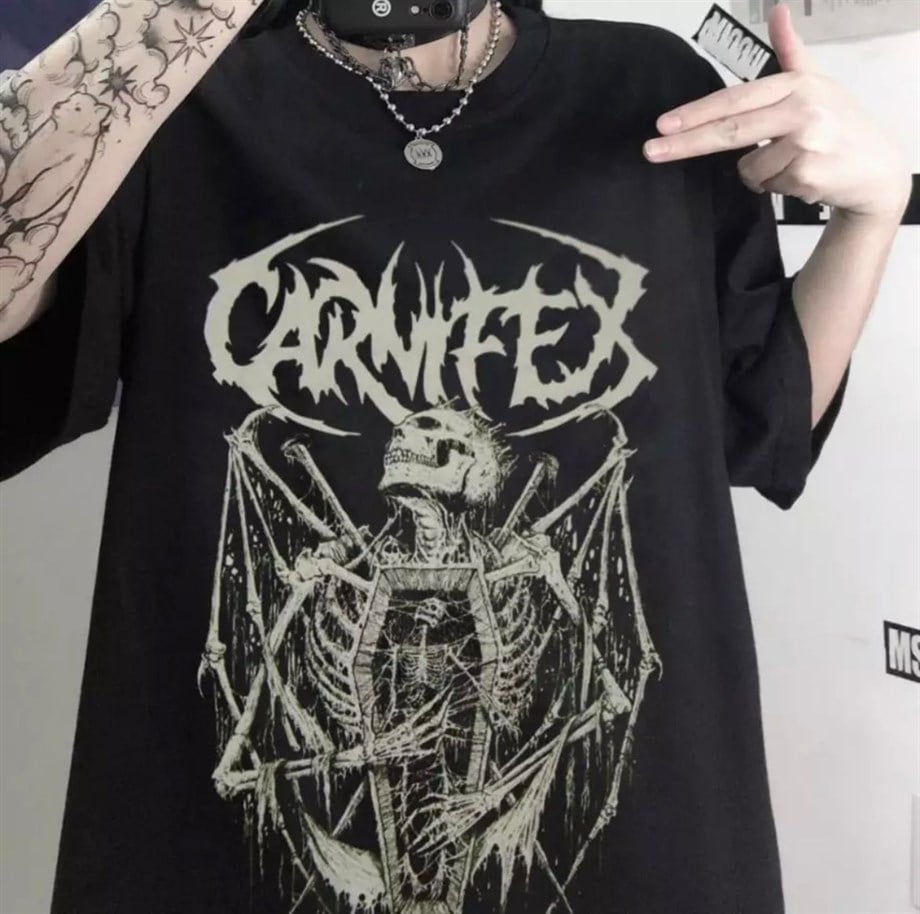 Carnifex The Script Siyah Unisex T-shirt