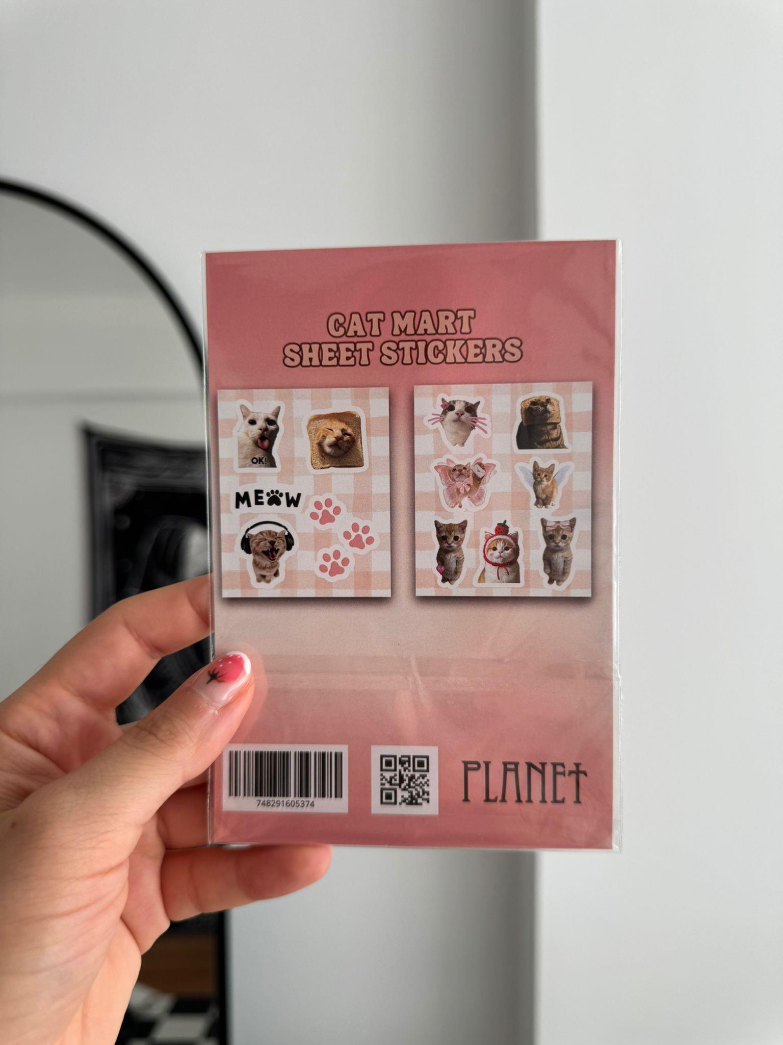 Cat Mart Sheet 2li Sayfa Sticker