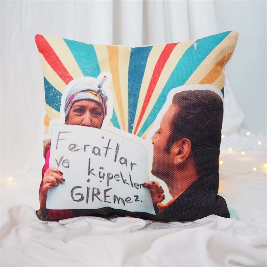 Cennet Mahallesi Feratlar Ve Küpekler Giremez Kare Yastık