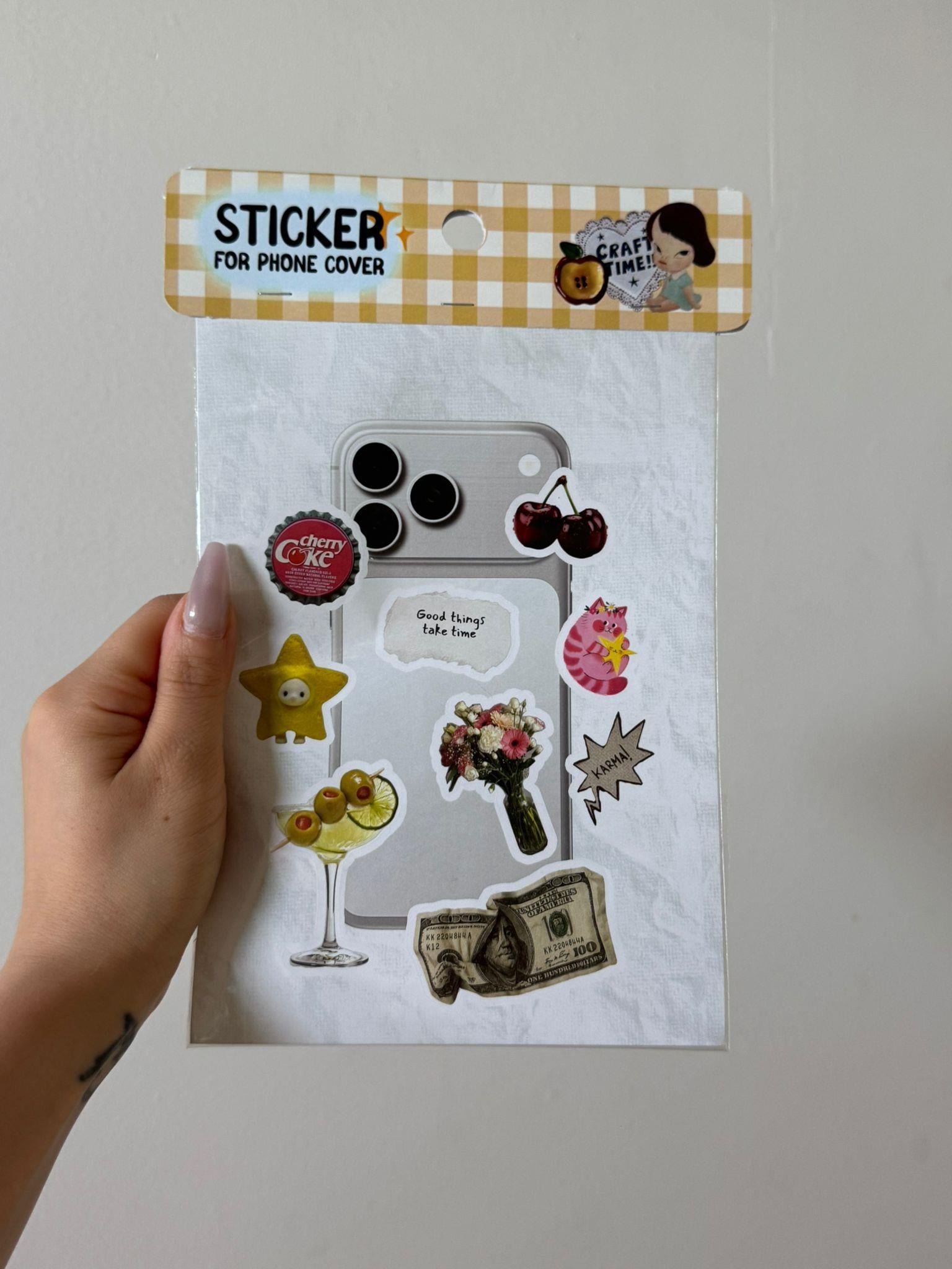 Cherry Coke Phone Sticker