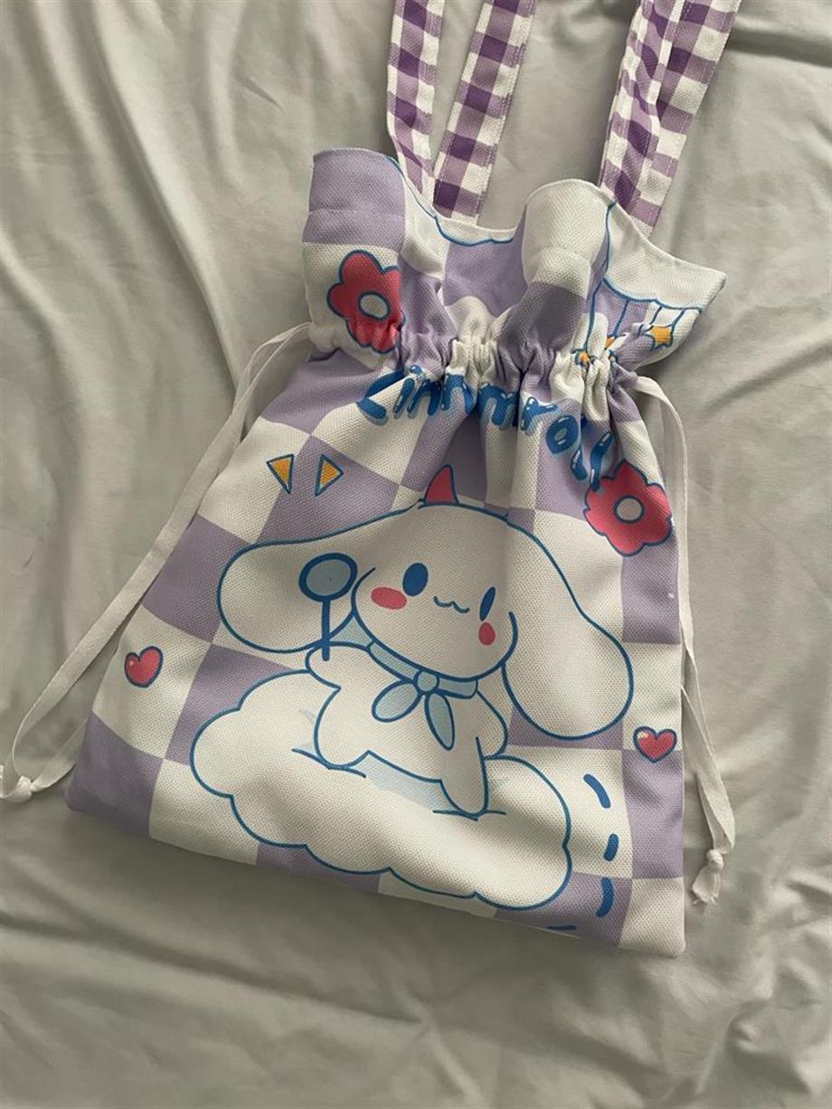 Cinna Kawaii Büzgülü Bez Çanta
