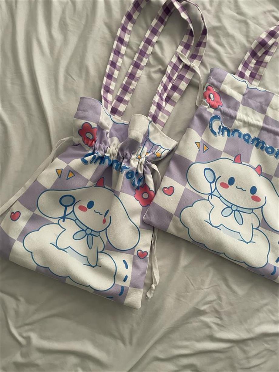 Cinna Kawaii Büzgülü Bez Çanta