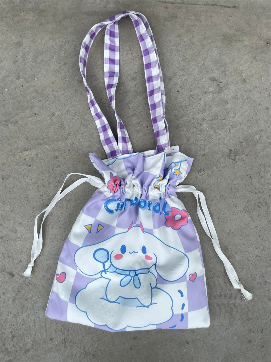 Cinna Kawaii Büzgülü Bez Çanta