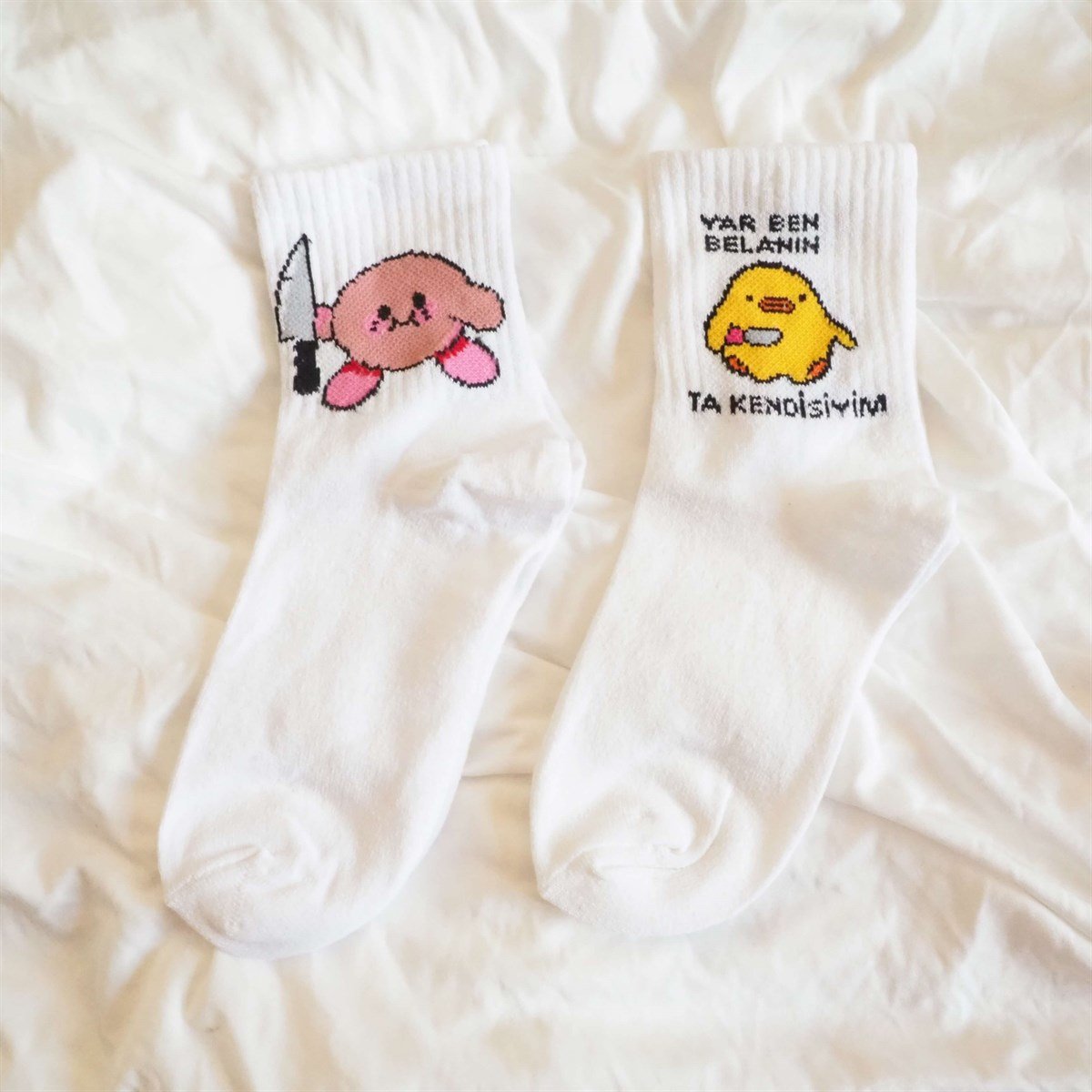 Civciv I Kirby Çorap Set