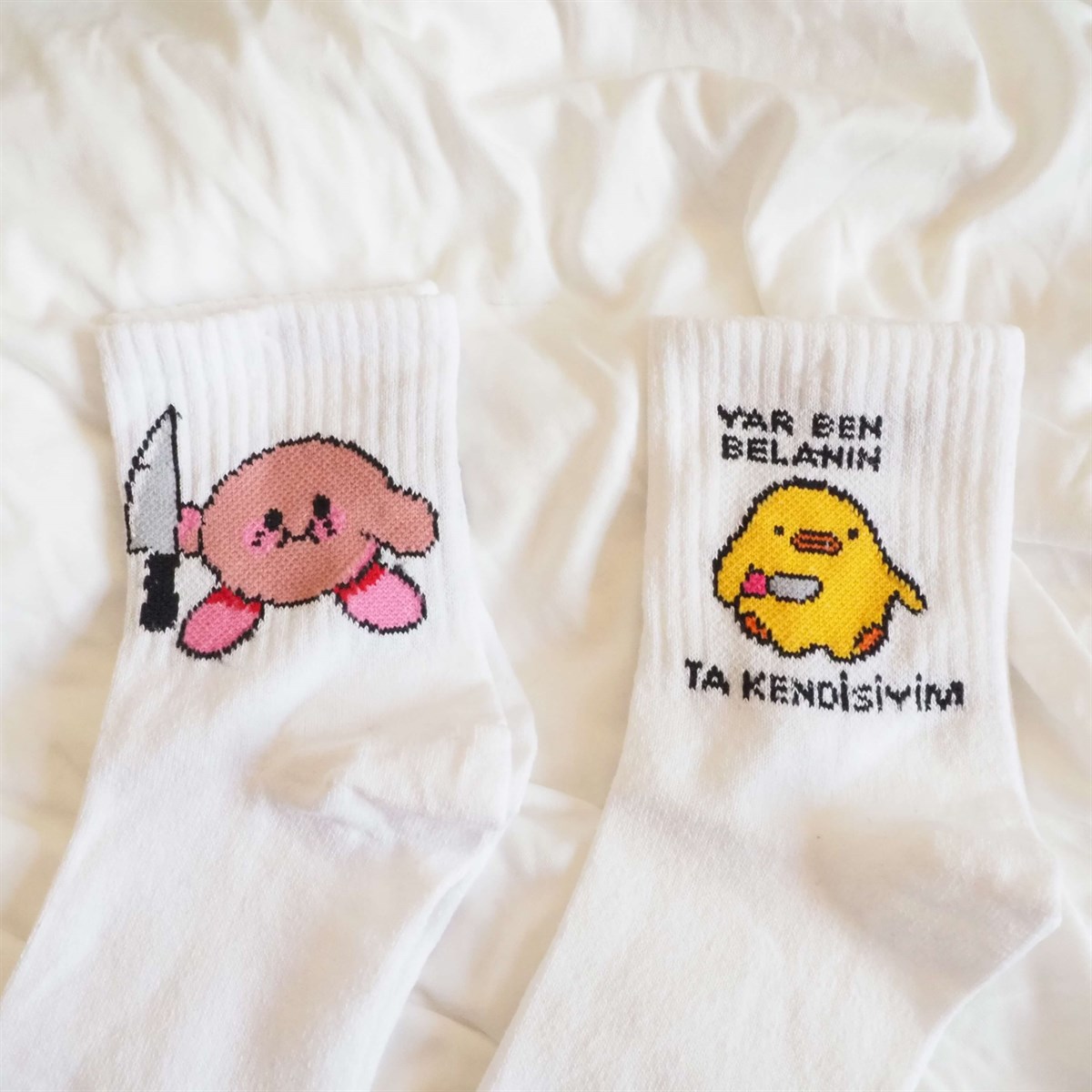 Civciv I Kirby Çorap Set