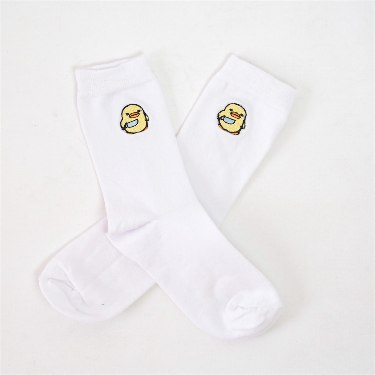 Civciv Nakış İşlemeli Çorap