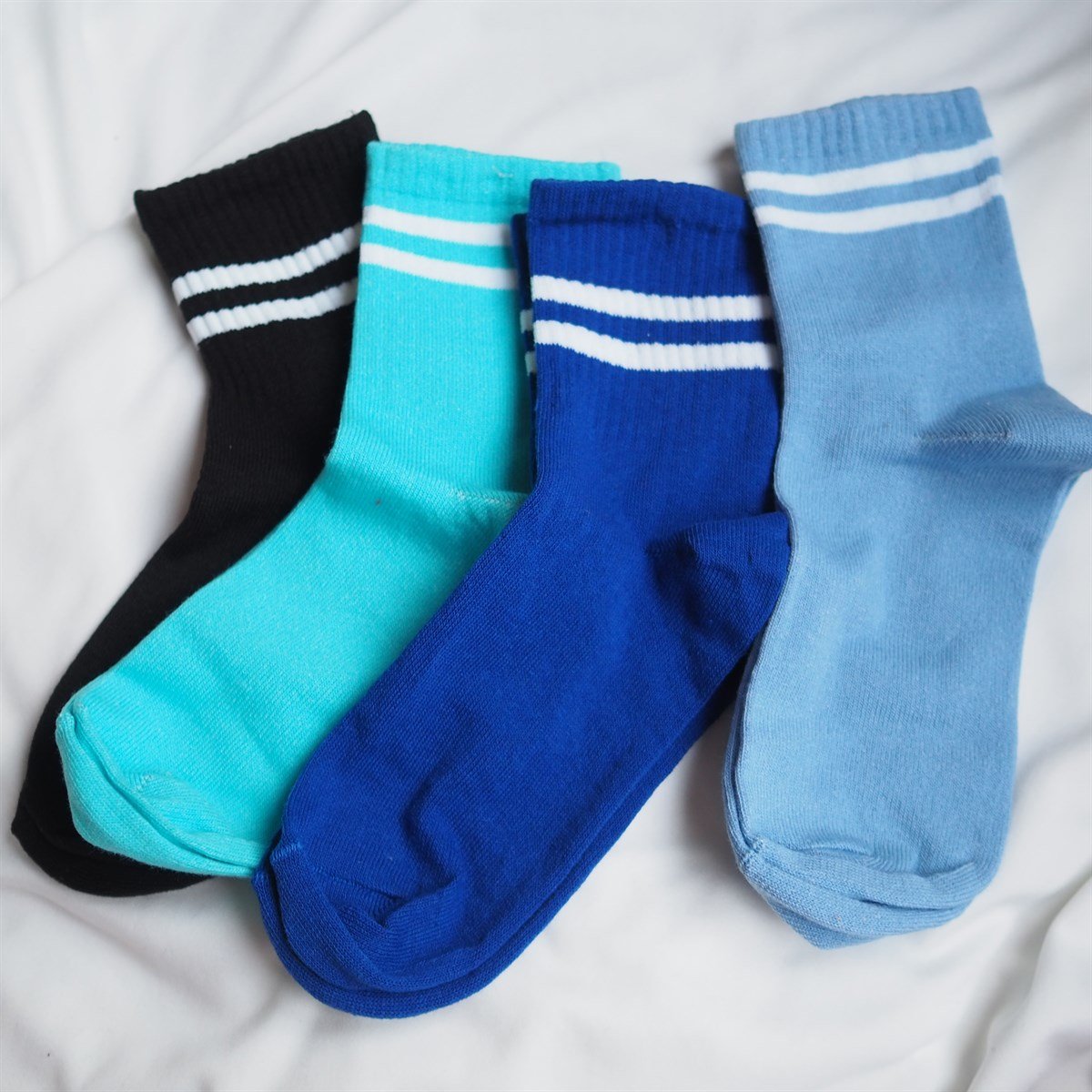 Çizgili Çorap Set 4'lü