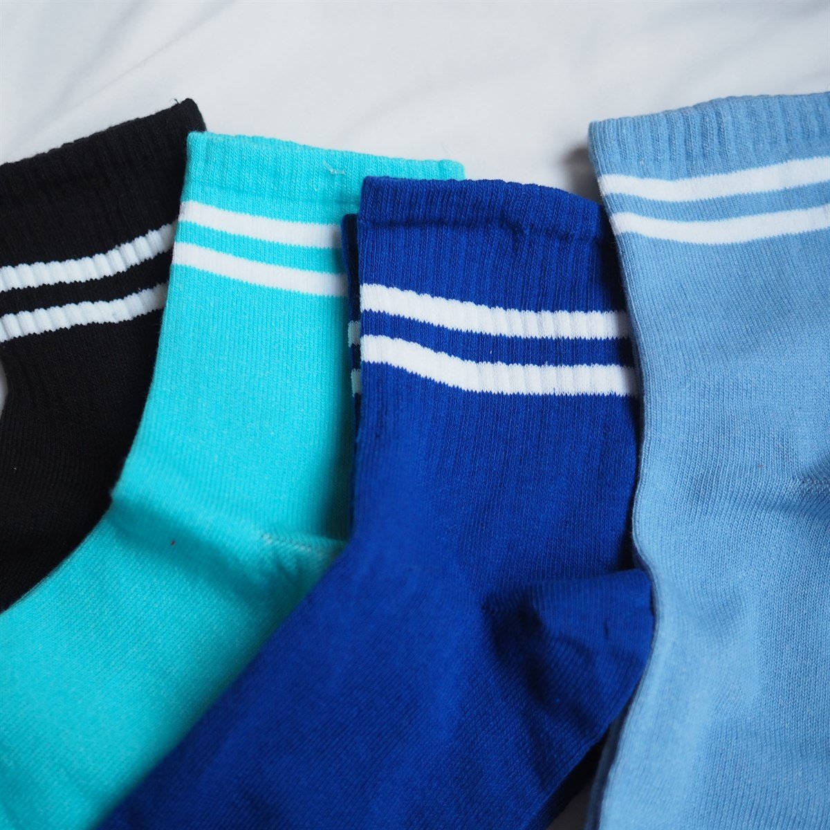 Çizgili Çorap Set 4'lü