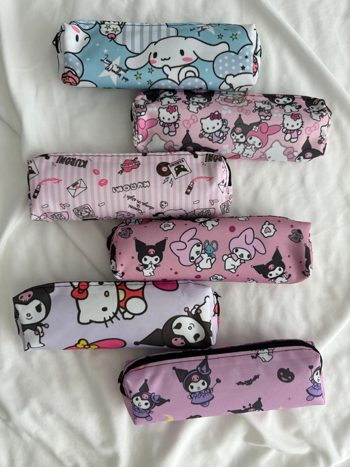 Çizgili Kuromi Anime Desenli Kalemlik