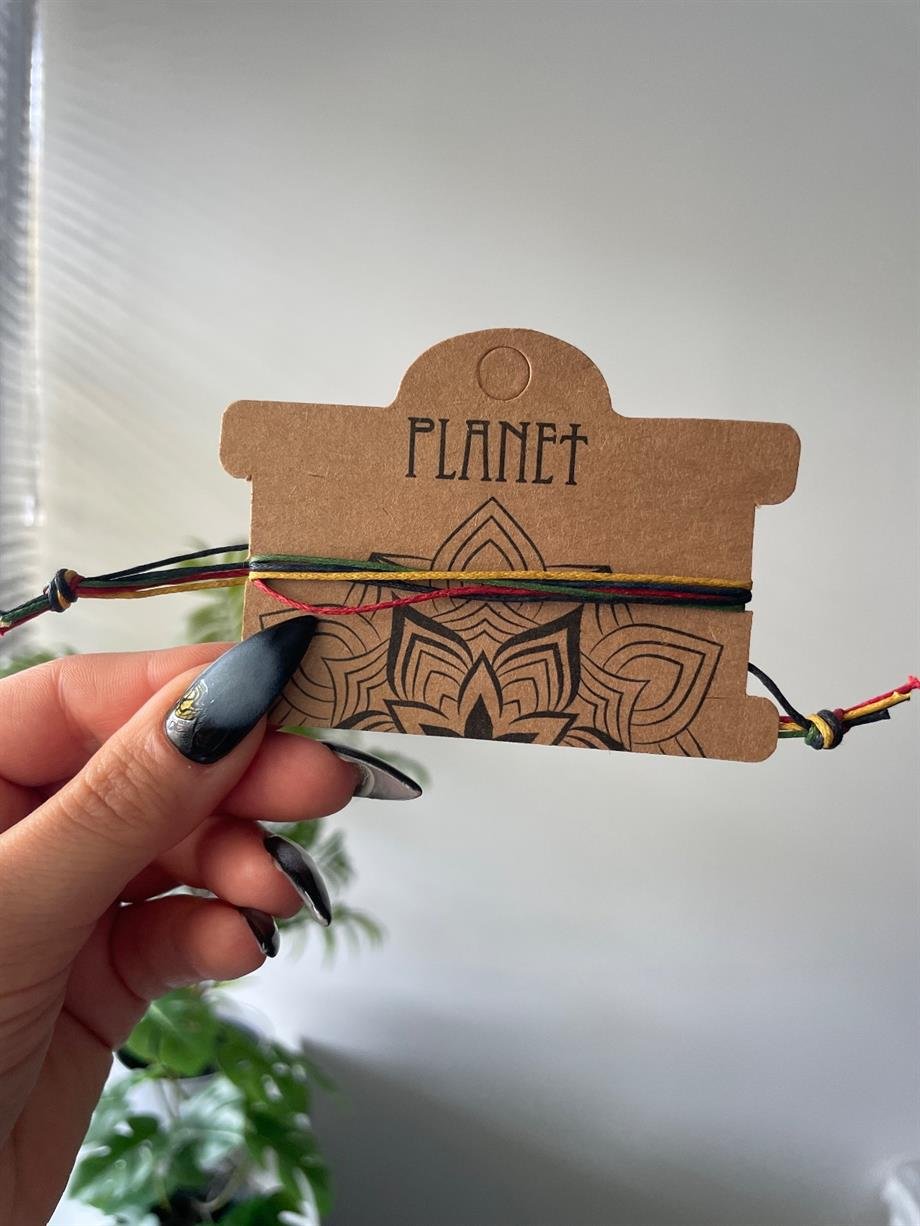 Çok Renkli Çok İpli Unisex Otantik Bileklik