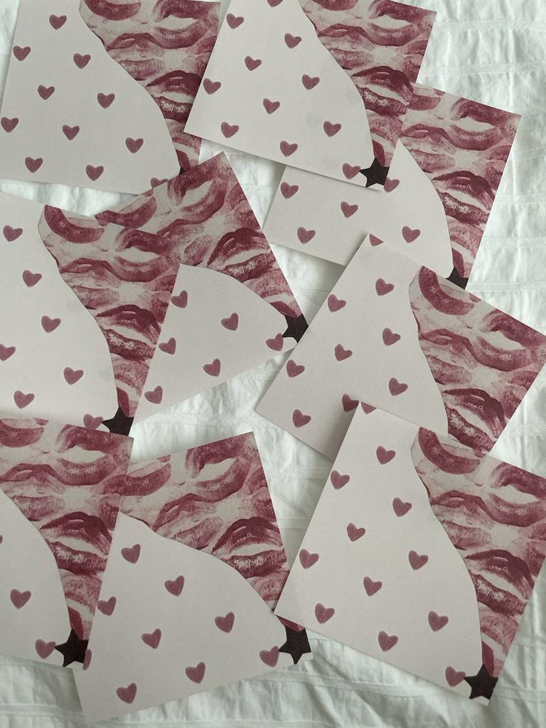 Coquette Heart Memo Pad Kare Not Defteri